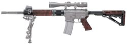 Předpažbí Hogue AR-15 Carbine Red Lava