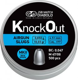 Diabolky JSB KnockOut Slug  MKII 4,51mm