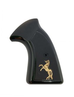 Střenky KSD Colt Detective Special & Diamondback & Viper & Cobra & Agent & Police Positive Special černý akrylát s bronzovým logem