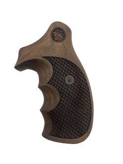 Střenky KSD Smith & Wesson K/L rám round butt ořech s logem 2