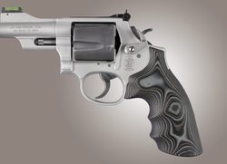 Střenky Hogue Smith & Wesson K/L rám round butt G10 černá/šedá