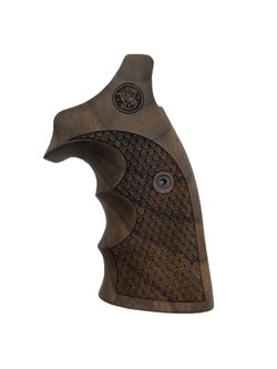 Střenky KSD Smith & Wesson K/L rám square butt Classic ořech s logem