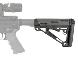 Pažba Hogue AR-15 zasouvatelná Commercial Steel Gray