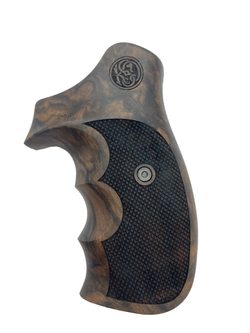 Střenky KSD Smith & Wesson N rám round butt kořenový ořech s logem