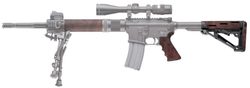 Pažba & rukojeť Hogue AR-15 Kit Mil - Spec Red Lava
