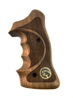 Střenky KSD Smith & Wesson K/L rám round butt Target Match ořech s logem