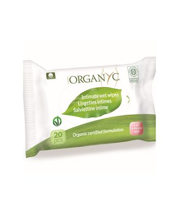 Organyc Bio dámské vlhčené ubrousky - 20 ks