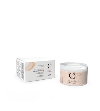 Couleur Caramel Bio sypký transparentní pudr HD - REFILL