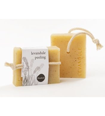 Koukol Přírodní mýdlo levandule peeling