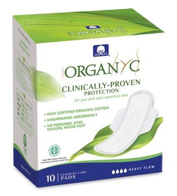 Organyc Bio vložky s křidélky noční - 10 ks