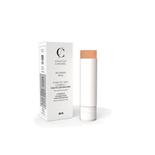 Couleur Caramel Bio krémový make-up Compact HD - REFILL (n°12 Light beige refill)
