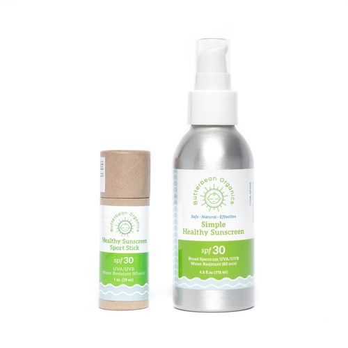 Butterbean Bio krém na opalování s pumpičkou Simple SPF 30  118 ml