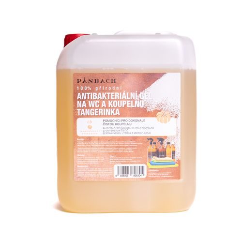 Pánbach 100% přírodní antibakteriální gel na WC a koupelnu  4+1 l (v barelu)