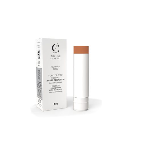 Couleur Caramel Bio krémový make-up Compact HD - REFILL (n°14 Golden beige refill)