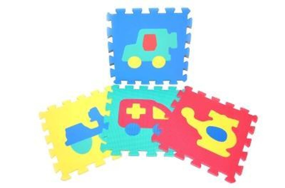 Levně Měkké puzzle bloky dopravní prostředky 30 cm, WIKY, 118629