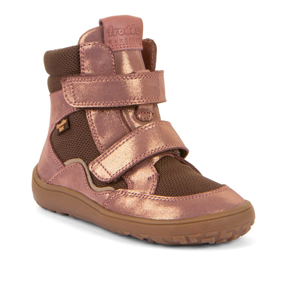 Dievčenské zimné barefoot topánky TEX WINTER TL Pink/Gold Froddo G3160247-8T - 30