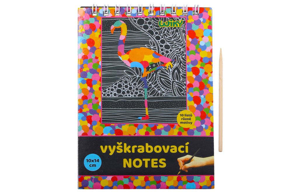 Vyškrabovací notes 10x14cm / 10 listů, WIKY,  W011369