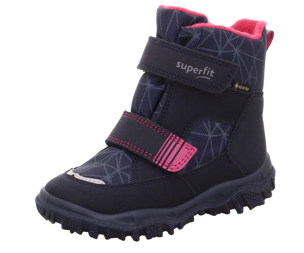 Dievčenské zimné topánky HUSKY Blue/Pink Gore-Tex, Superfit, 1-006080-8020, ružová - 25