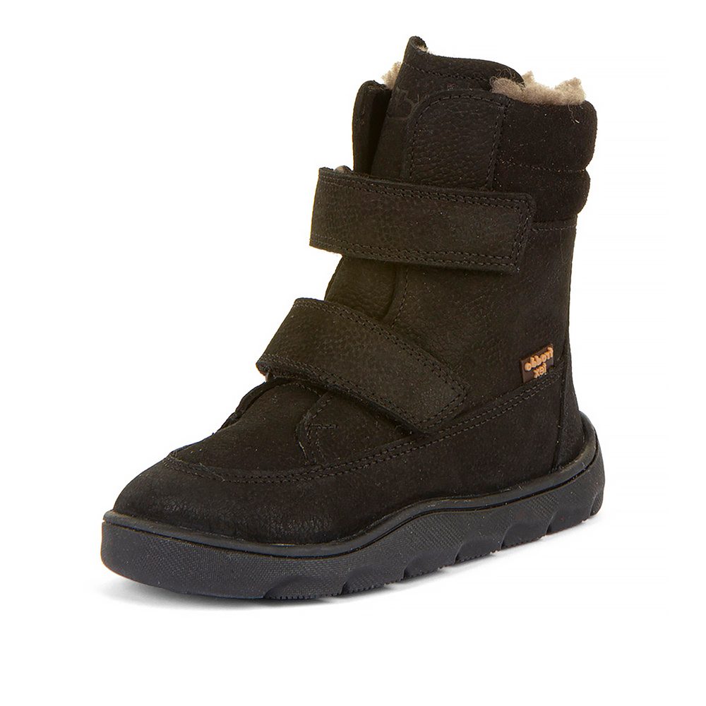 Dívčí zimní barefoot boty ZERU TEX WINTER Black, Froddo, G3160240-7, černá - 27