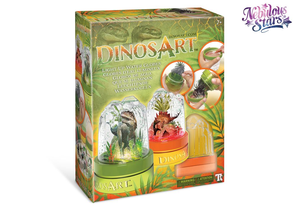 DinosArt nasvícené snežítko s dinosaurem, Nebulous Stars, W021590