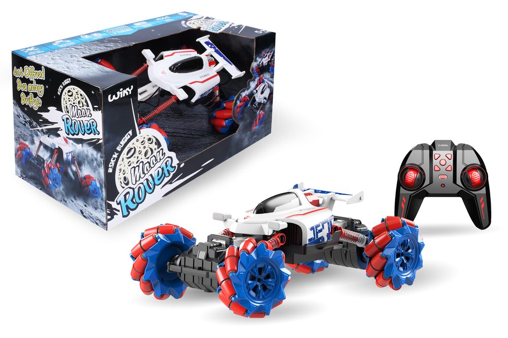 Levně Auto Moon Rover RC na dálkové ovládání 35 cm, červený, Wiky RC, W008145