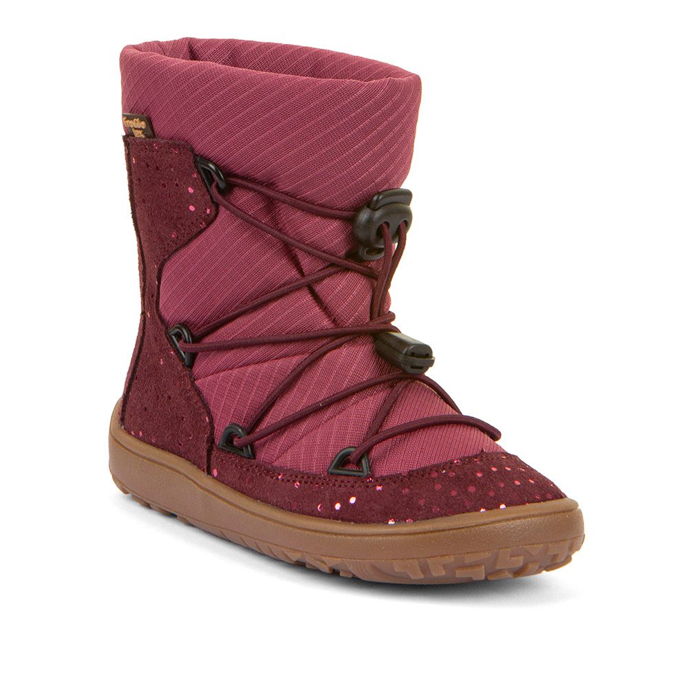 Dívčí zimní barefoot boty TEX TRACK WOOL Bordeaux+ G3160251-7 - 29