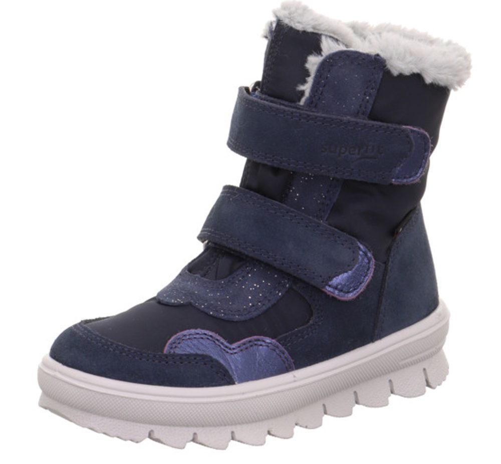 Dívčí zimní boty FLAVIA Blue/Silver GTX Superfit 1-000229-8000 - 28
