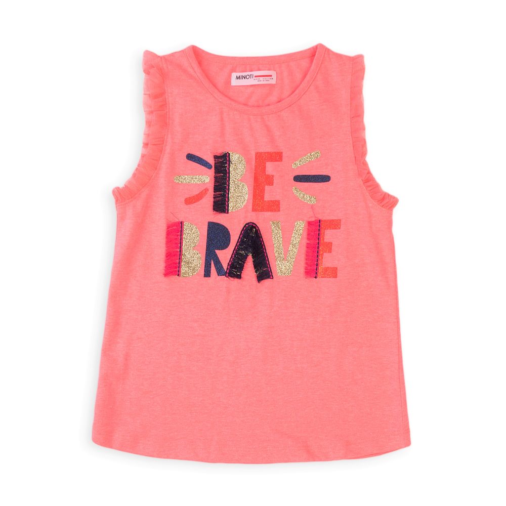 Tank top lányok, minoti, neon 5, rózsaszín - 104/110 | 4/5év