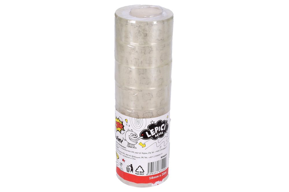 Lepiaca páska 18mm x 20m priehľadná, TOTO, W834506