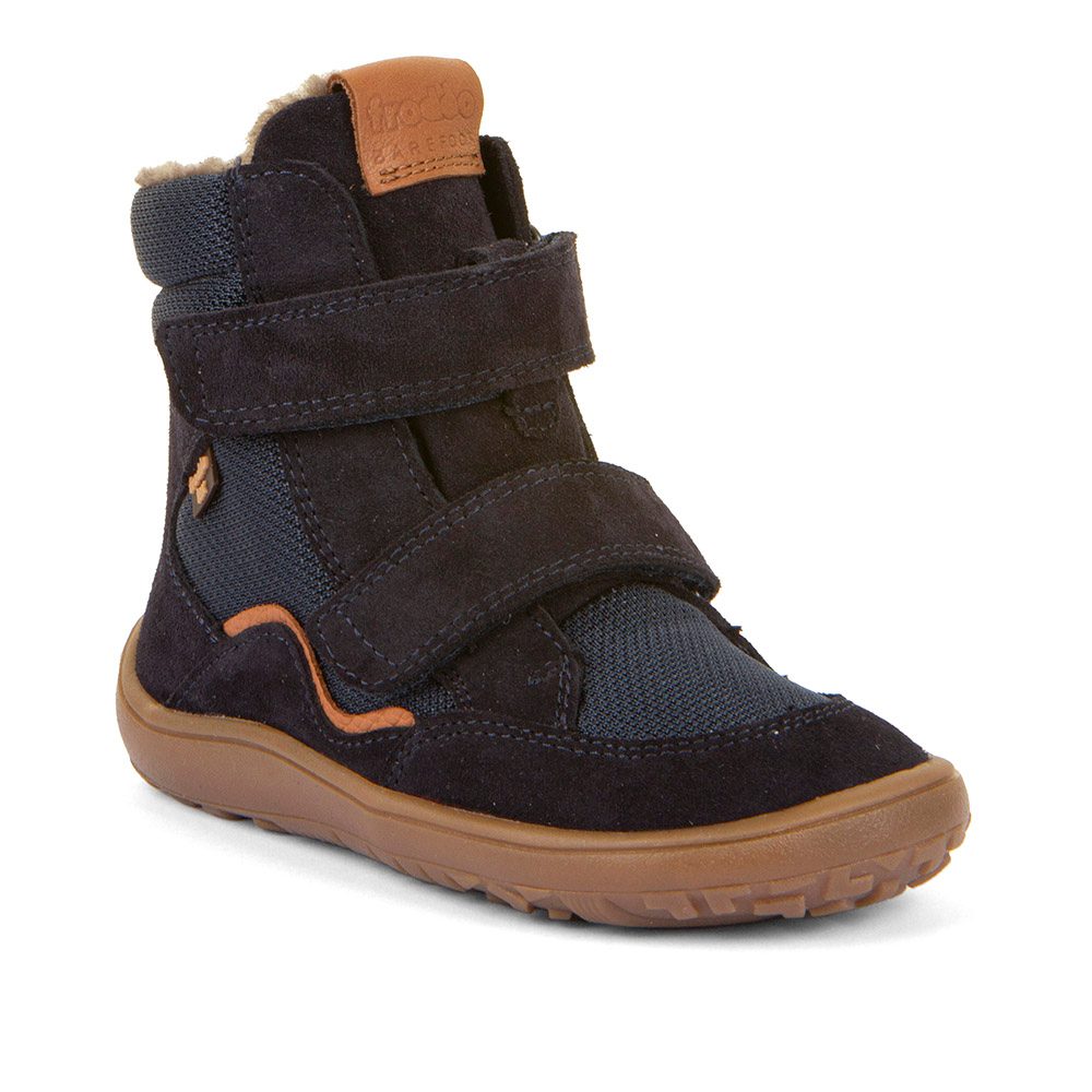Chlapecké zimní barefoot boty TEX WINTER Dark Blue Froddo G3160247 - 30
