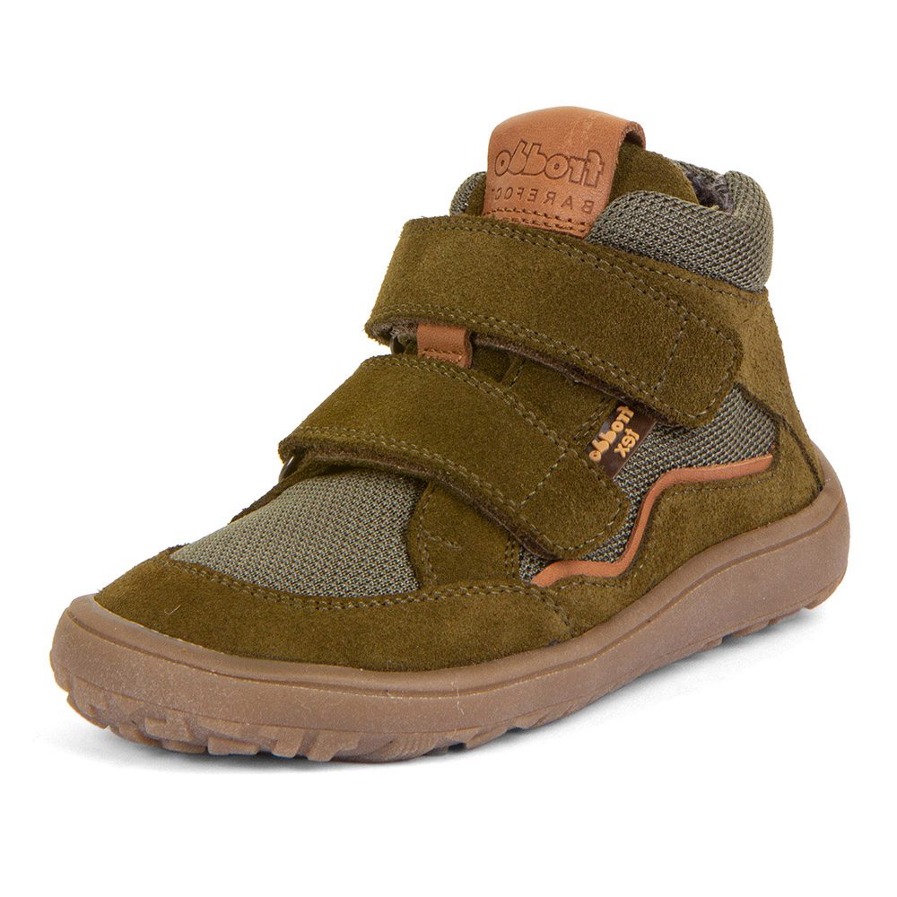 Levně Chlapecké barefoot boty TEX AUTUMN Olive Froddo G3110254-2- zelená - 23