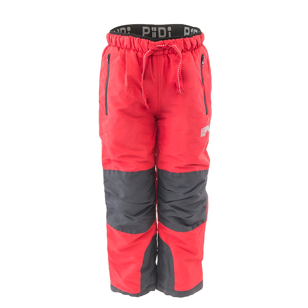 kalhoty sportovní outdoorové, podšité fleezovou podšívkou, Pidilidi, PD1121-08, červená - 152 | 12let