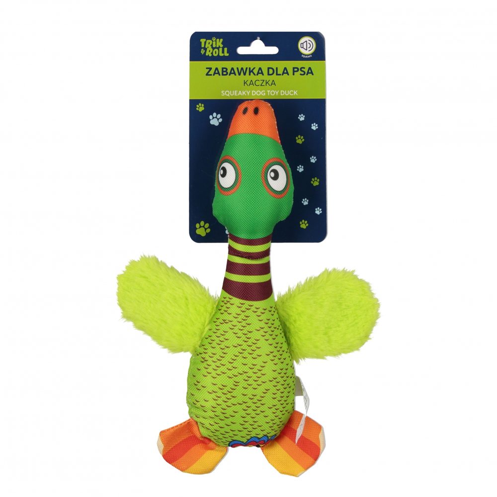 Hračka pro mazlíčky maskot kachna pro psy se zvukem 25 cm, Wiky, W061383
