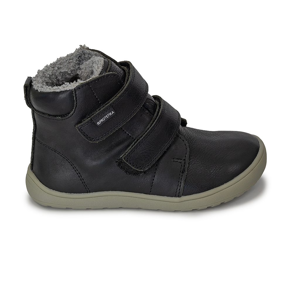 Chlapčenské zimné barefoot topánky DARYK BLACK, PRO-tex, Protetika, čierna - 25