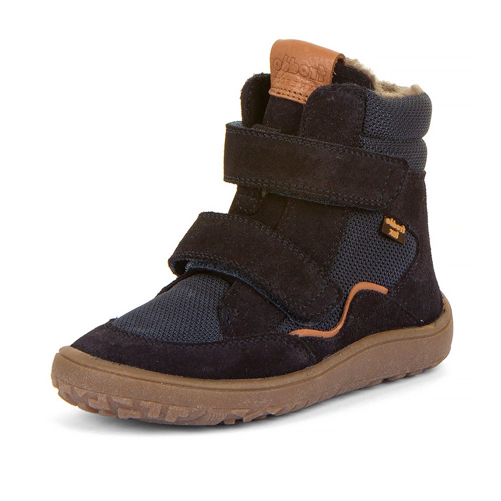 Chlapčenská zimná barefoot obuv TEX WINTER Dark Blue, Froddo, G3160233, tmavomodrá - 23