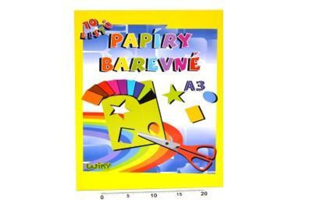 Papíry barevné W A3, 10 listů, 180g, WIKY, 886465