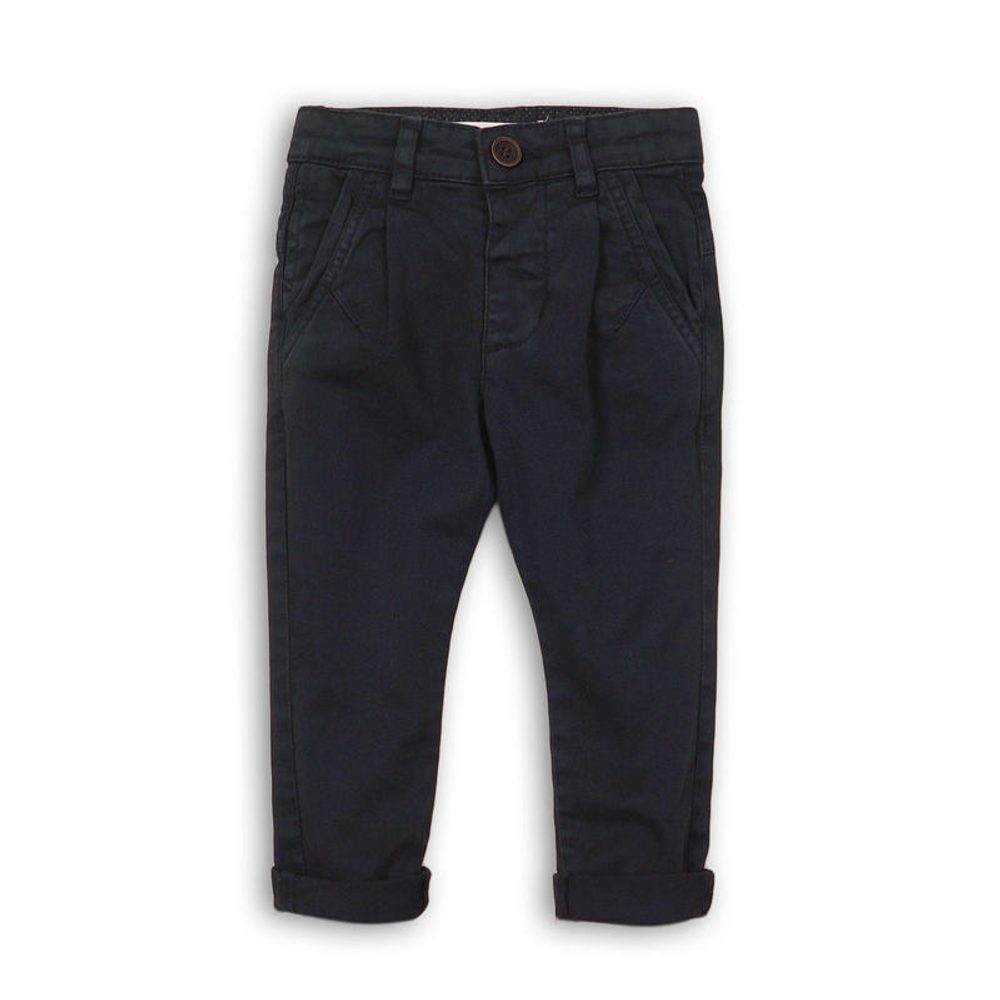 Kalhoty chlapecké Chino, Minoti, FORMAL 4, černá - 68/80 | 6-12m