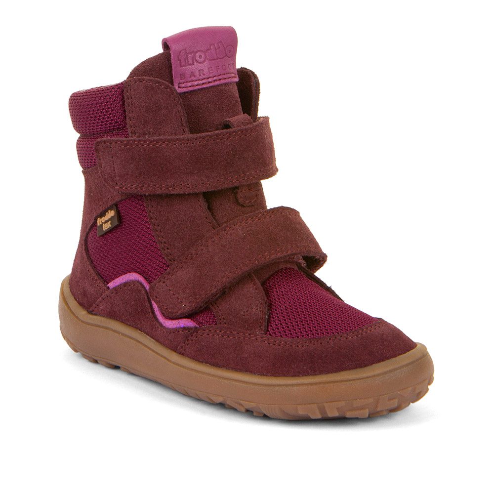 Dievčenské zimné barefoot topánky TEX WINTER TL Bordeaux Froddo G3160247-6T - 36