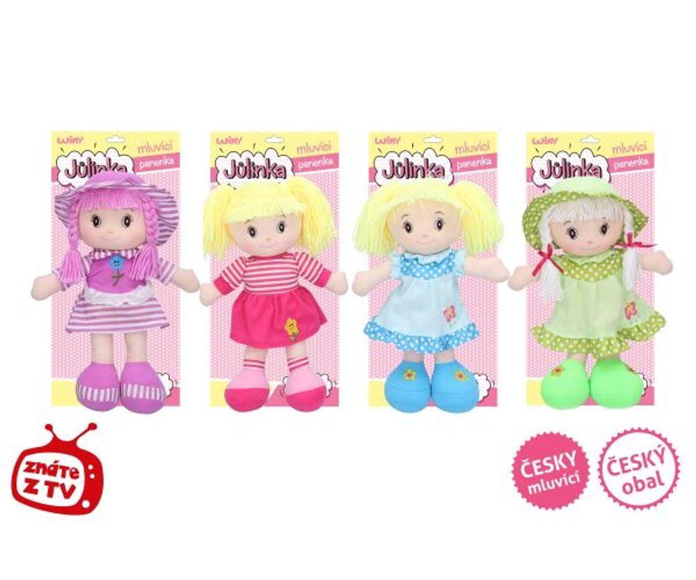 Wiky Panenka Jůlinka mluvící 40 cm modrá 8523