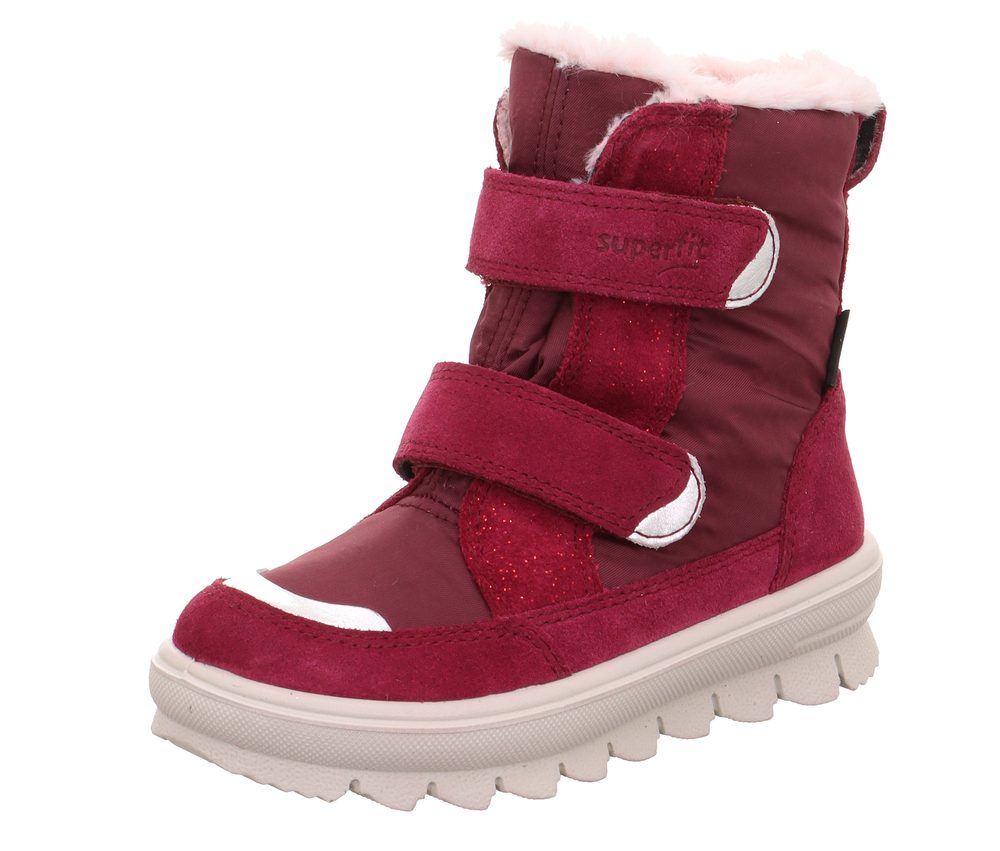 Dívčí zimní boty FLAVIA Red/Silver Gore-Tex, Superfit , 1-000216-5000, červená - 28