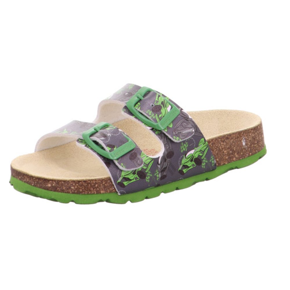 Levně chlapecké korkové pantofle FOOTBAD, Superfit, 1-800111-2050, zelená - 32