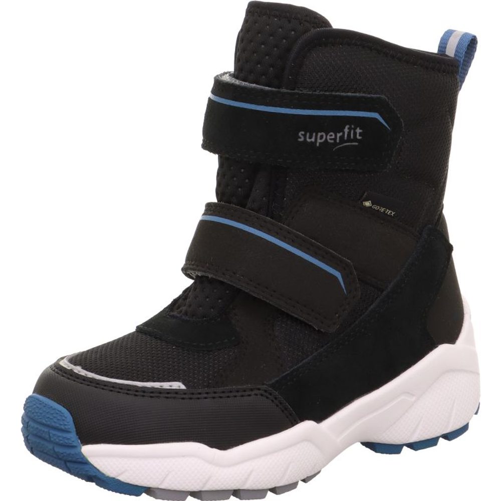 Chlapčenské snežnice CULUSUK 2.0 Black/Blue Gore-Tex, Superfit , 1-009173-0000, čierna - 27
