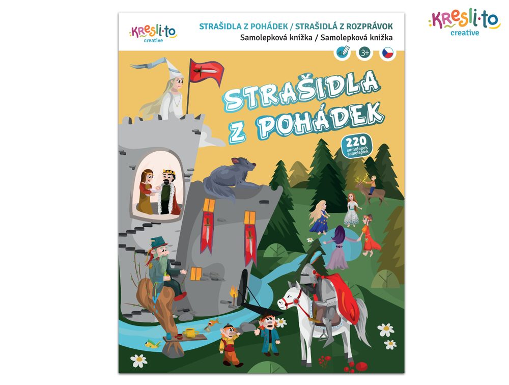 Strašidla z pohádek - samolepková knížka, Kresli.to, W026617