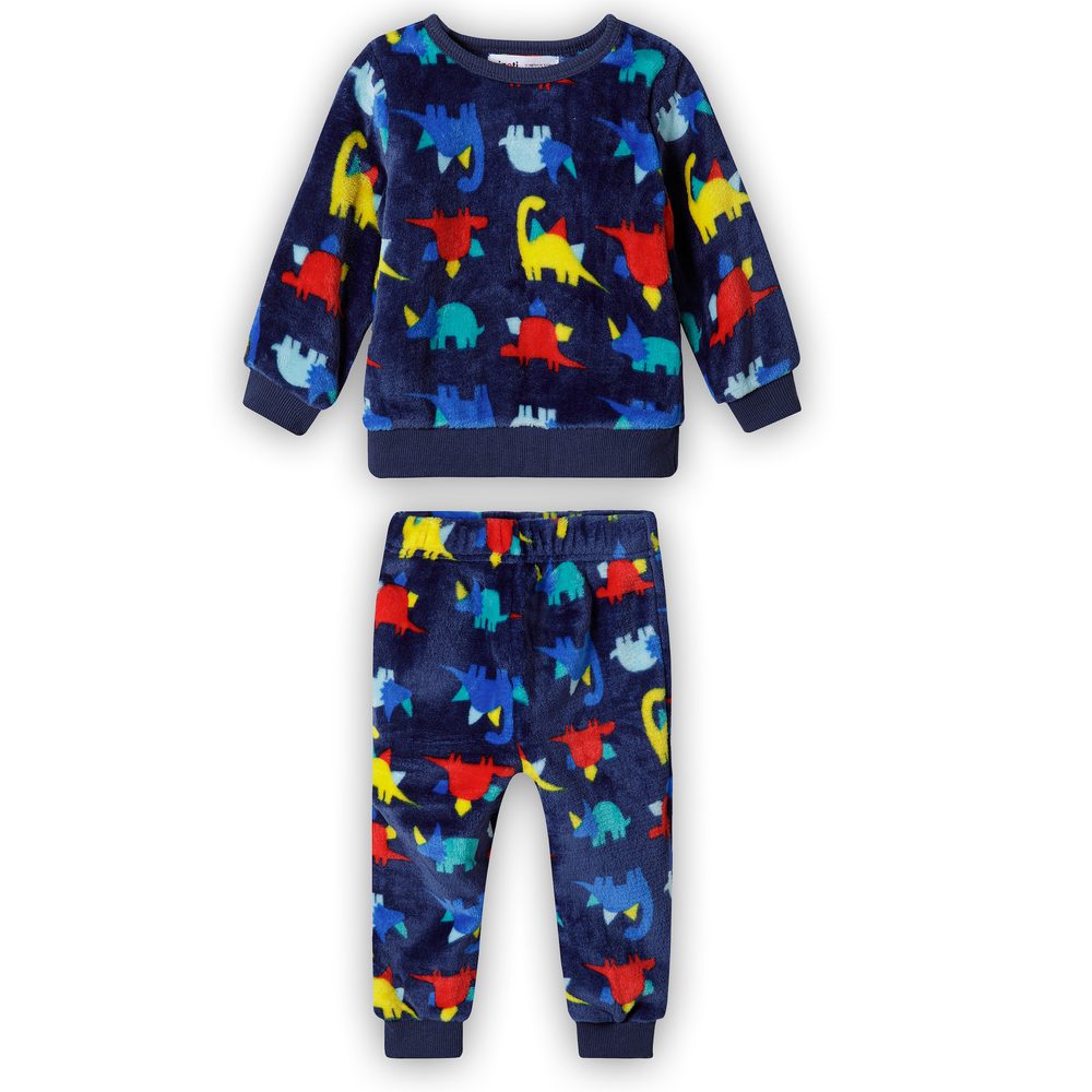 E-shop Chlapčenské flísové pyžamo, Minoti, 15pj 11, modré - 80/86 | 12-18m