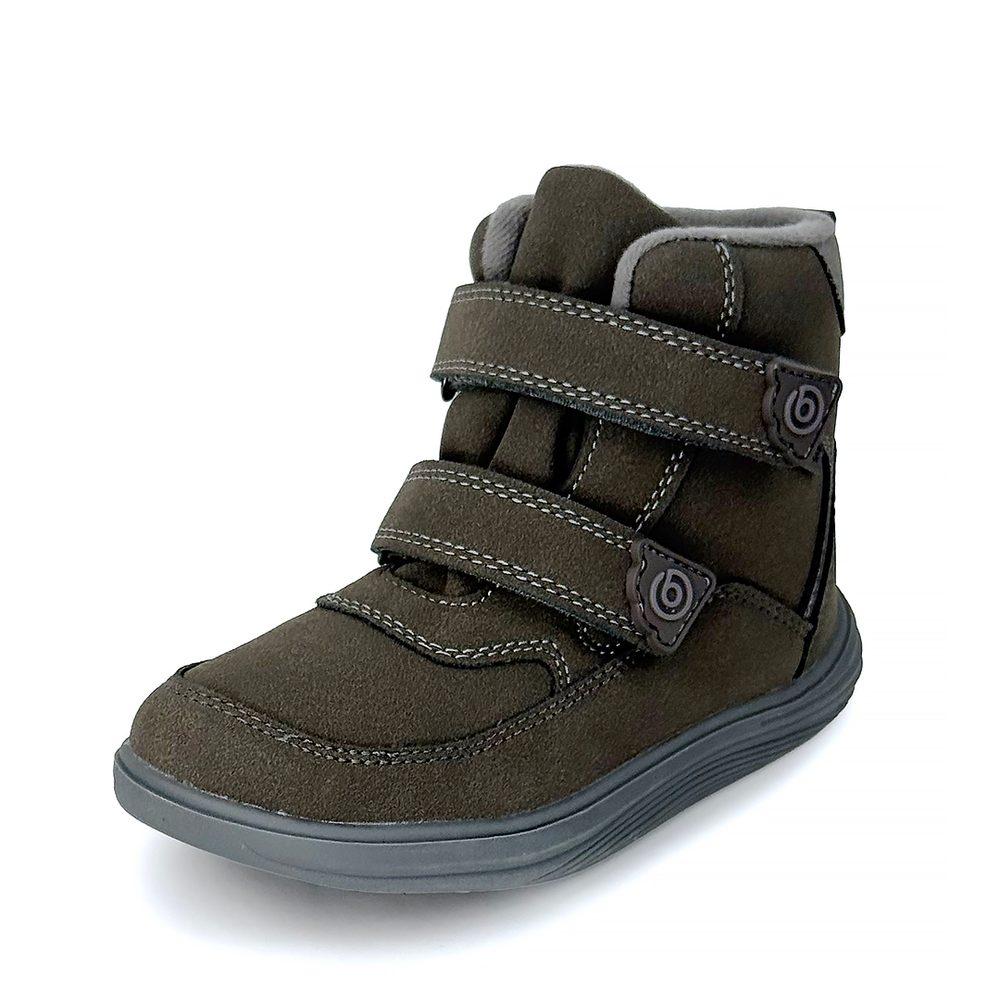 Dětské celoroční barefoot boty Bugga KIVO Dark Brown B00199-23 - 26