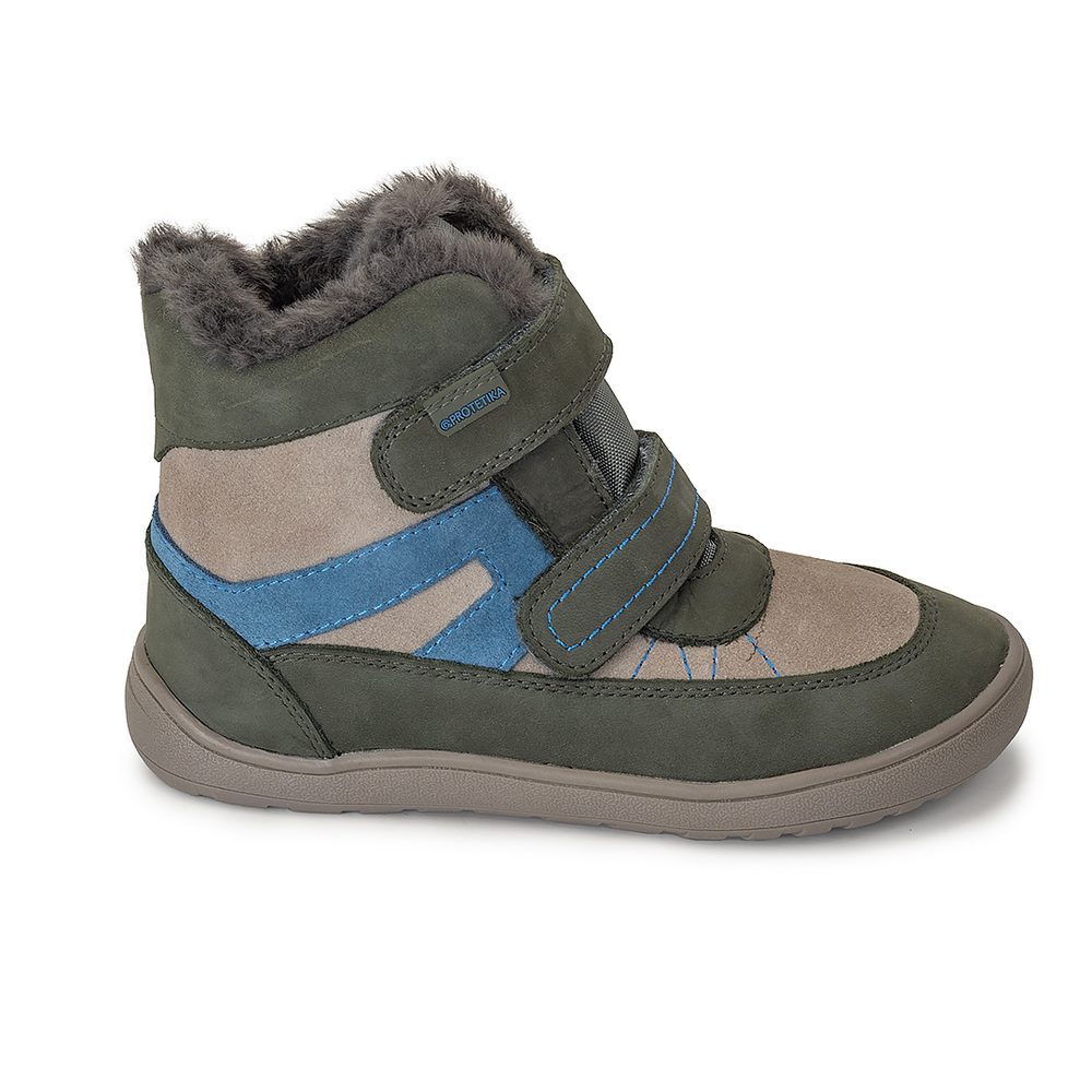 Chlapčenské zimné barefoot topánky RODRIGO GRIS, PRO-tex, Protetika, sivá - 21