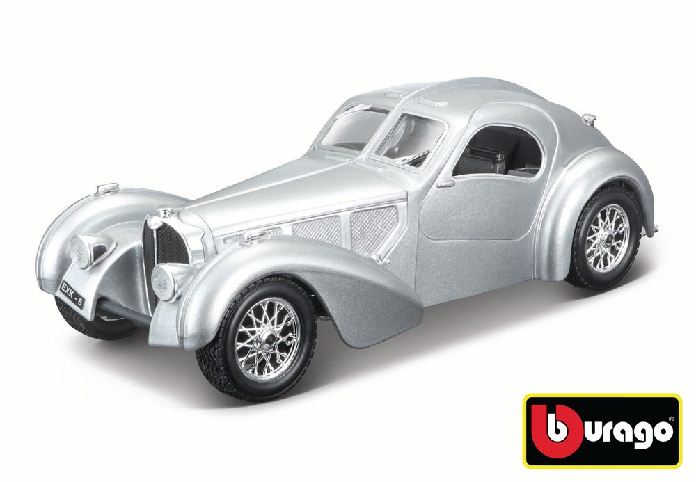 Boburago 1:24 Bugatti Atlantic Silver, Bburago, W007274