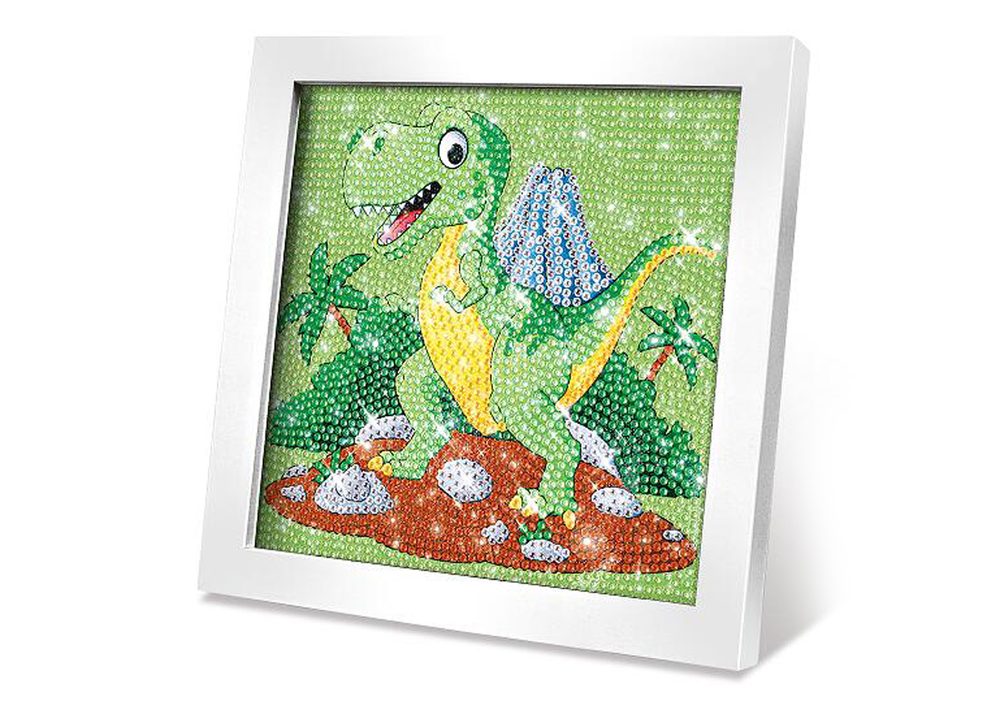 Levně Kreativní set obraz s kamínky dino, Wiky kreativita, W050835