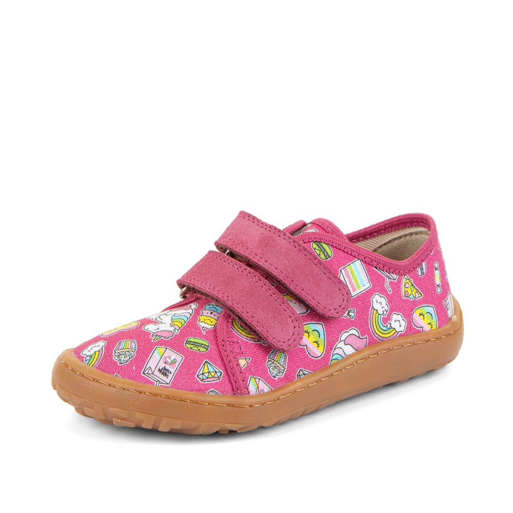 Dievčenské plátené barefoot tenisky CANVAS FUXIA+ Froddo G1700440-10 - 28