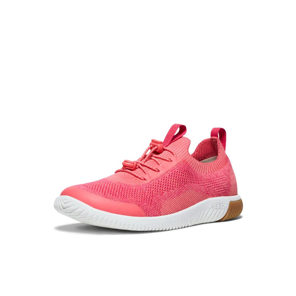 Dívčí tenisky barefoot kompromis KEEN KNX KNIT LACE YOUTH dubarry/star white - 35 - thumb (3)